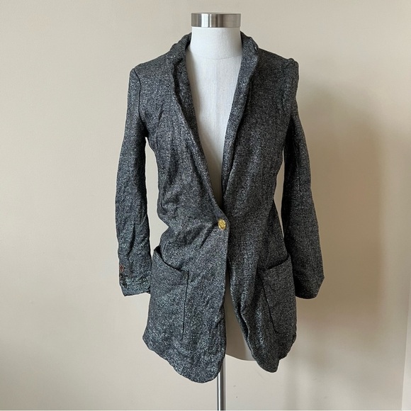 Magaschoni shimmer thread single breasted blazer jacket 450 - Picture 1 of 7